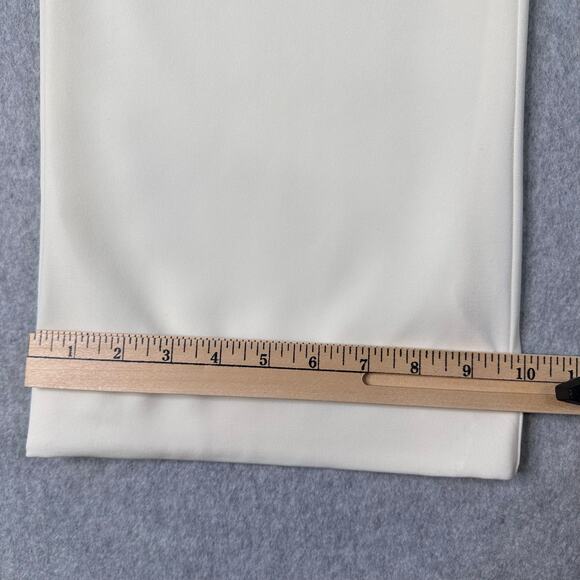 White House Black Market Dress Pants Cream Womens Size 8R Mid Rise Straight Leg - Picture 9 of 9
